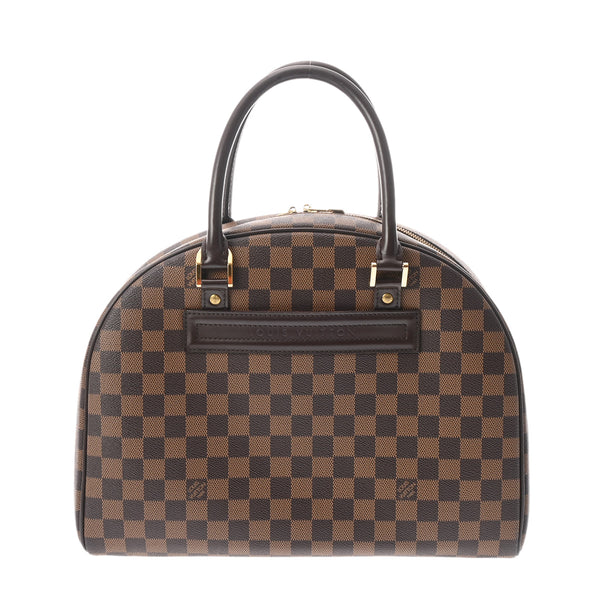 LOUIS VUITTON ルイヴィトン ダミエ ノリータ ブラウン N41455 ユニセックス ダミエキャンバス ハンドバッグ ABランク 中古 銀蔵