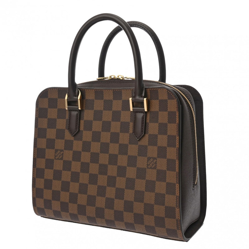 LOUIS VUITTON ルイヴィトン ダミエ トリアナ ブラウン N51155 レディース ダミエキャンバス ハンドバッグ Aランク 中古 銀蔵