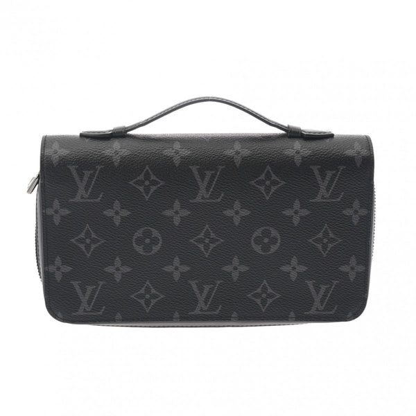 LOUIS VUITTON ルイヴィトン モノグラムエクリプス ジッピー XL トラベルケース 黒/グレー M61698 メンズ モノグラムキャンバス 長財布 ABランク 中古 銀蔵