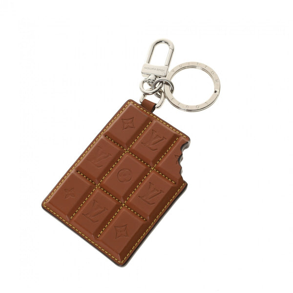 LOUIS VUITTON ルイヴィトン モノグラム LVチョコレートバー バッグチャーム ブラウン M01478 メンズ モノグラムキャンバス レザー キーホルダー ABランク 中古 銀蔵