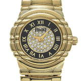 ピアジェ タナグラ 16031M401D ブラック/ダイヤモンド レディース 腕時計 クォーツ 中古 銀蔵