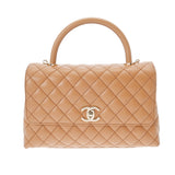 CHANEL シャネル ラージトップハンドル フラップバッグ 29cm ブラウン A92991 レディース キャビアスキン ハンドバッグ Aランク 中古 銀蔵