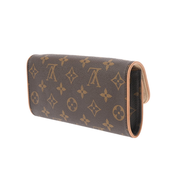 LOUIS VUITTON ルイヴィトン モノグラム ポシェットツインPM ブラウン M51854 レディース モノグラムキャンバス ショルダーバッグ ABランク 中古 銀蔵