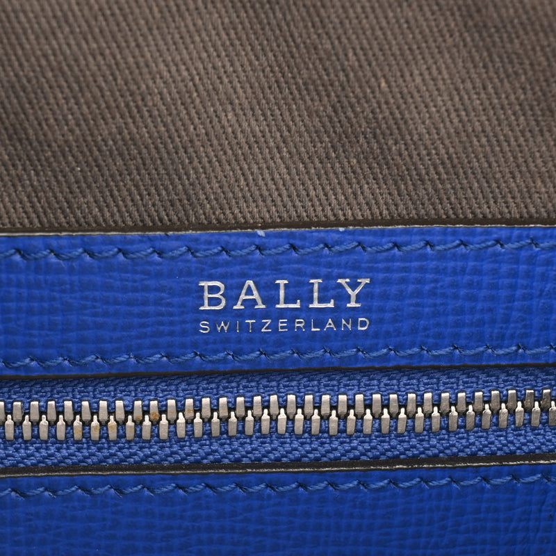 BALLY バリー 2WAY ブルー レディース レザー ボストンバッグ Aランク 中古 銀蔵