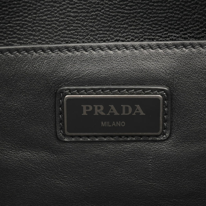 PRADA プラダ ブラック レディース レザー トートバッグ Aランク 中古 銀蔵