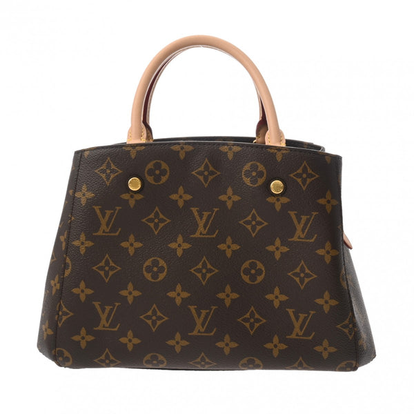 LOUIS VUITTON ルイヴィトン モノグラム モンテーニュ BB 2WAY ブラウン M41055 レディース モノグラムキャンバス ハンドバッグ Aランク 中古 銀蔵