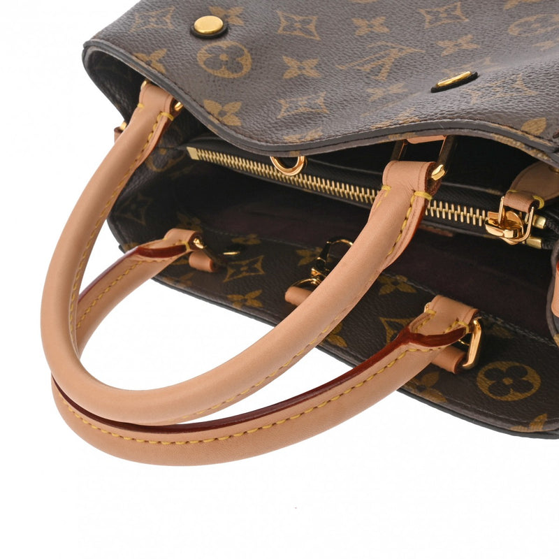 LOUIS VUITTON ルイヴィトン モノグラム モンテーニュ BB 2WAY ブラウン M41055 レディース モノグラムキャンバス ハンドバッグ Aランク 中古 銀蔵