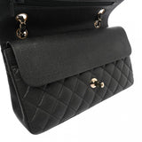 CHANEL シャネル マトラッセ チェーンショルダー Wフラップ 25cm グレー A01112 レディース キャビアスキン ショルダーバッグ Aランク 中古 銀蔵