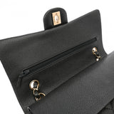 CHANEL シャネル マトラッセ チェーンショルダー Wフラップ 25cm グレー A01112 レディース キャビアスキン ショルダーバッグ Aランク 中古 銀蔵