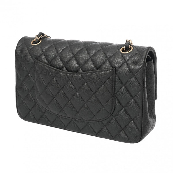 CHANEL シャネル マトラッセ チェーンショルダー Wフラップ 25cm グレー A01112 レディース キャビアスキン ショルダーバッグ Aランク 中古 銀蔵