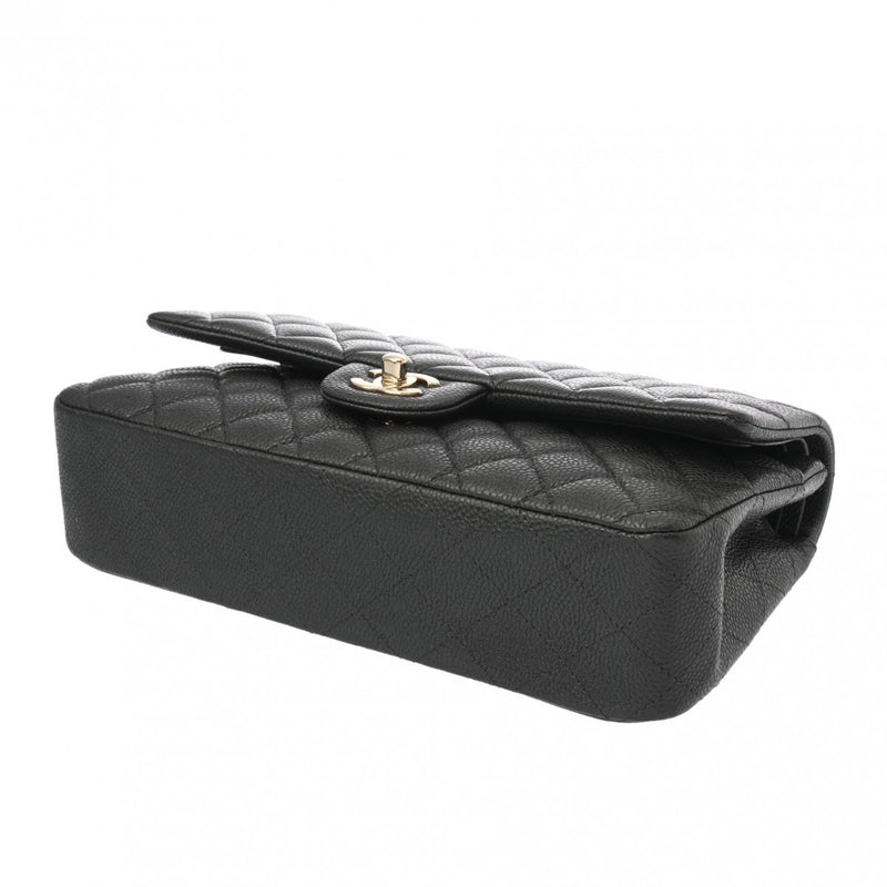 CHANEL シャネル マトラッセ チェーンショルダー Wフラップ 25cm グレー A01112 レディース キャビアスキン ショルダーバッグ Aランク 中古 銀蔵