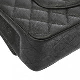 CHANEL シャネル マトラッセ チェーンショルダー Wフラップ 25cm グレー A01112 レディース キャビアスキン ショルダーバッグ Aランク 中古 銀蔵