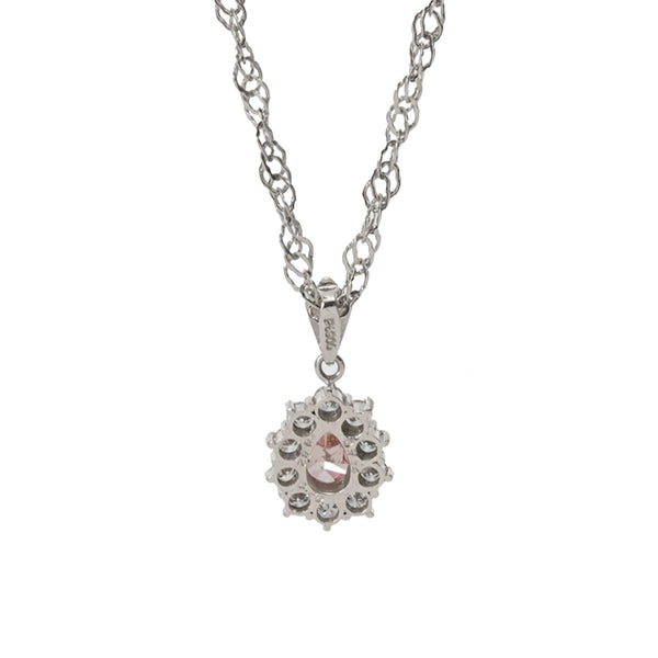 no brand ノーブランド ピンクダイヤ0.714ct/0.20ct GAI鑑定書 レディース K18ホワイトゴールド ネックレス Aランク 中古 銀蔵