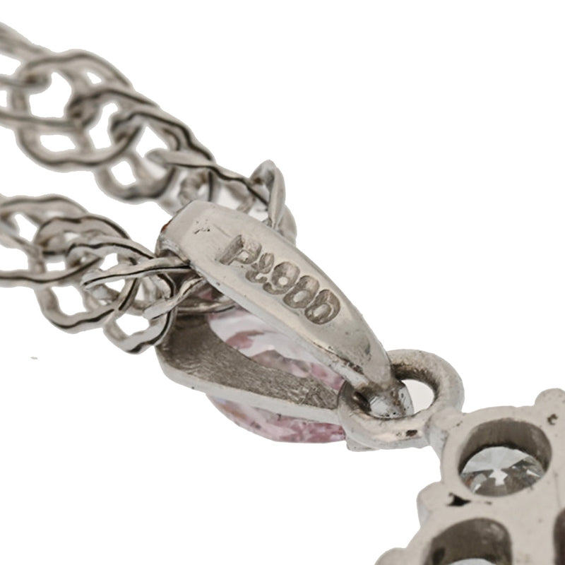 no brand ノーブランド ピンクダイヤ0.714ct/0.20ct GAI鑑定書 レディース K18ホワイトゴールド WG ネックレス Aランク 中古 銀蔵