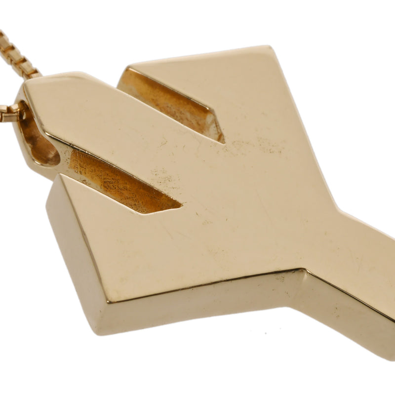 no brand ノーブランド ダイヤ 0.59ct サボテン風モチーフ レディース K18イエローゴールド YG ネックレス Aランク 中古 銀蔵