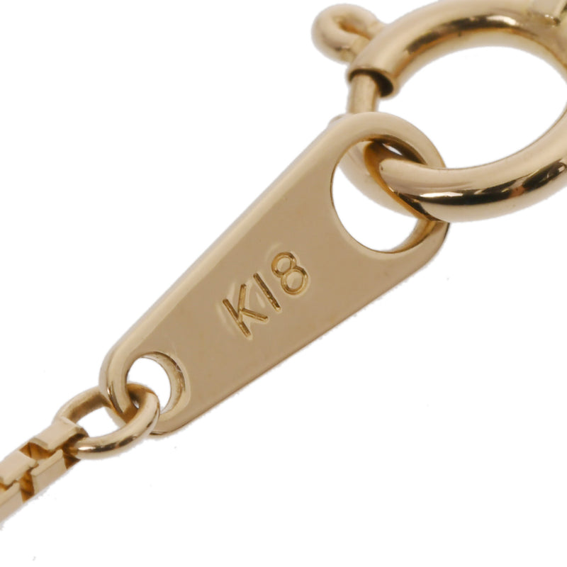 no brand ノーブランド ダイヤ 0.59ct サボテン風モチーフ レディース K18イエローゴールド YG ネックレス Aランク 中古 銀蔵