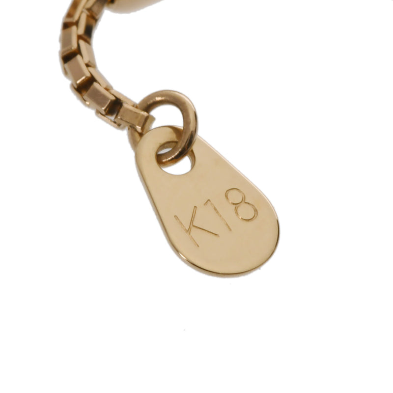 no brand ノーブランド ダイヤ 0.59ct サボテン風モチーフ レディース K18イエローゴールド YG ネックレス Aランク 中古 銀蔵