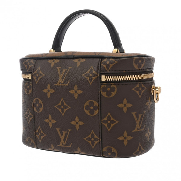 LOUIS VUITTON ルイヴィトン モノグラムリバース ヴァニティNV PM 2WAY ブラウン M45165 レディース モノグラムリバース ハンドバッグ Aランク 中古 銀蔵