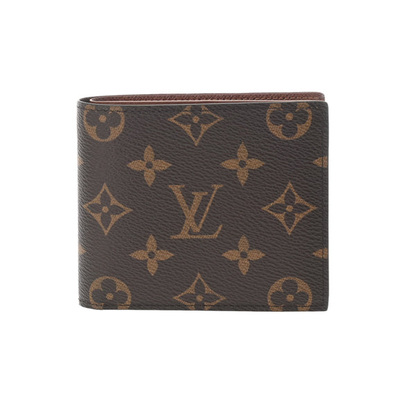 LOUIS VUITTON ルイヴィトン モノグラム ポルトフォイユ マルコ ブラウン M62288 ユニセックス モノグラムキャンバス 二つ折り財布 ABランク 中古 銀蔵