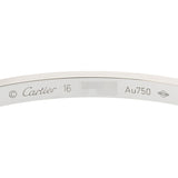 CARTIER カルティエ ラブブレスレット SM #16 パヴェダイヤ CRN6710816 レディース K18ホワイトゴールド ブレスレット Aランク 中古 銀蔵