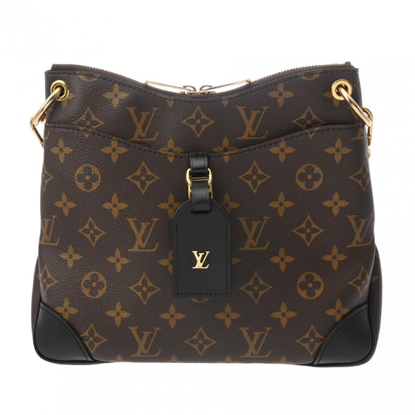 LOUIS VUITTON ルイヴィトン モノグラム オデオン NM PM ブラウン/ノワール M45353 レディース モノグラムキャンバス ショルダーバッグ Aランク 中古 銀蔵