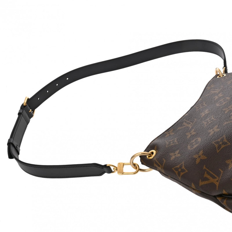 LOUIS VUITTON ルイヴィトン モノグラム オデオン NM PM ブラウン/ノワール M45353 レディース モノグラムキャンバス ショルダーバッグ Aランク 中古 銀蔵