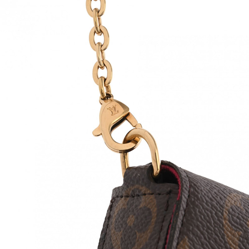 LOUIS VUITTON ルイヴィトン モノグラム ポシェットフェリシー ブラウン M81896 レディース レザー ショルダーバッグ Aランク 中古 銀蔵