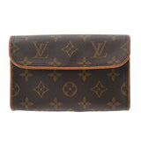 LOUIS VUITTON ルイヴィトン モノグラム ポシェットフロランティーヌ ベルトM ブラウン M51855 レディース モノグラムキャンバス ウエストバッグ Bランク 中古 銀蔵