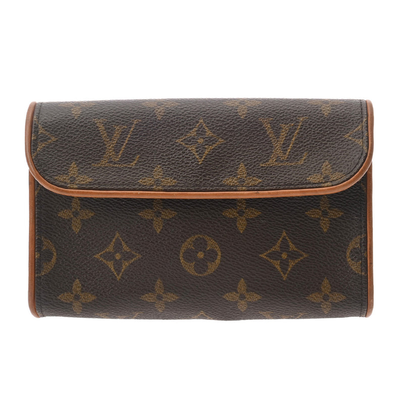 LOUIS VUITTON ルイヴィトン モノグラム ポシェットフロランティーヌ ベルトM ブラウン M51855 レディース モノグラムキャンバス ウエストバッグ Bランク 中古 銀蔵