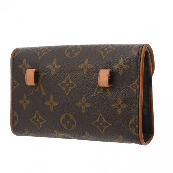 LOUIS VUITTON ルイヴィトン モノグラム ポシェットフロランティーヌ ベルトM ブラウン M51855 レディース モノグラムキャンバス ウエストバッグ Bランク 中古 銀蔵