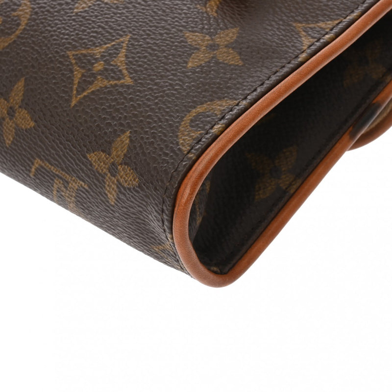 LOUIS VUITTON ルイヴィトン モノグラム ポシェットフロランティーヌ ベルトM ブラウン M51855 レディース モノグラムキャンバス ウエストバッグ Bランク 中古 銀蔵