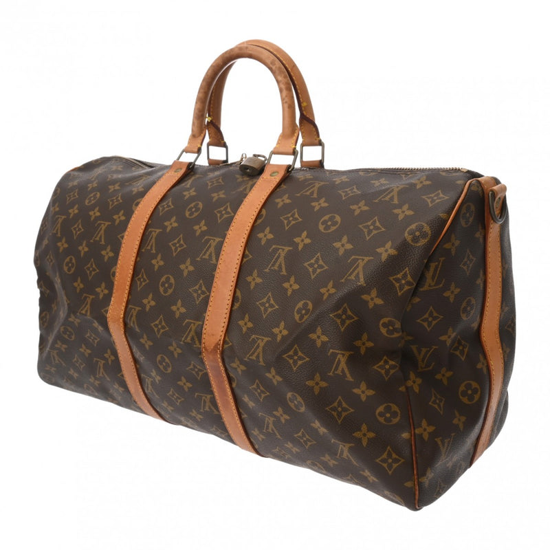 LOUIS VUITTON ルイヴィトン モノグラム キーポル バンドリエール 50 2WAY ブラウン M41416 ユニセックス モノグラムキャンバス ボストンバッグ Bランク 中古 銀蔵