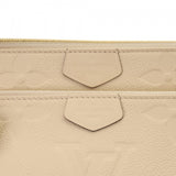 LOUIS VUITTON ルイヴィトン モノグラムアンプラント ミュルティ ポシェットアクセソワール クレーム M46568 レディース レザー ショルダーバッグ Aランク 中古 銀蔵