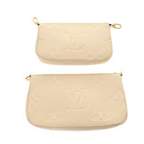 LOUIS VUITTON ルイヴィトン モノグラムアンプラント ミュルティ ポシェットアクセソワール クレーム M46568 レディース レザー ショルダーバッグ Aランク 中古 銀蔵