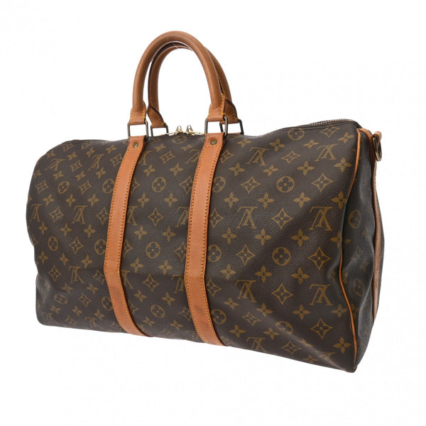 LOUIS VUITTON ルイヴィトン モノグラム キーポル バンドリエール 45 2WAY ブラウン M41418 ユニセックス モノグラムキャンバス ボストンバッグ Bランク 中古 銀蔵