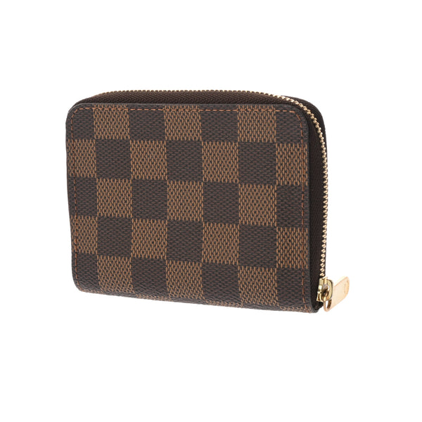 LOUIS VUITTON ルイヴィトン ダミエ ジッピーコインパース ブラウン N63070 レディース ダミエキャンバス コインケース Aランク 中古 銀蔵