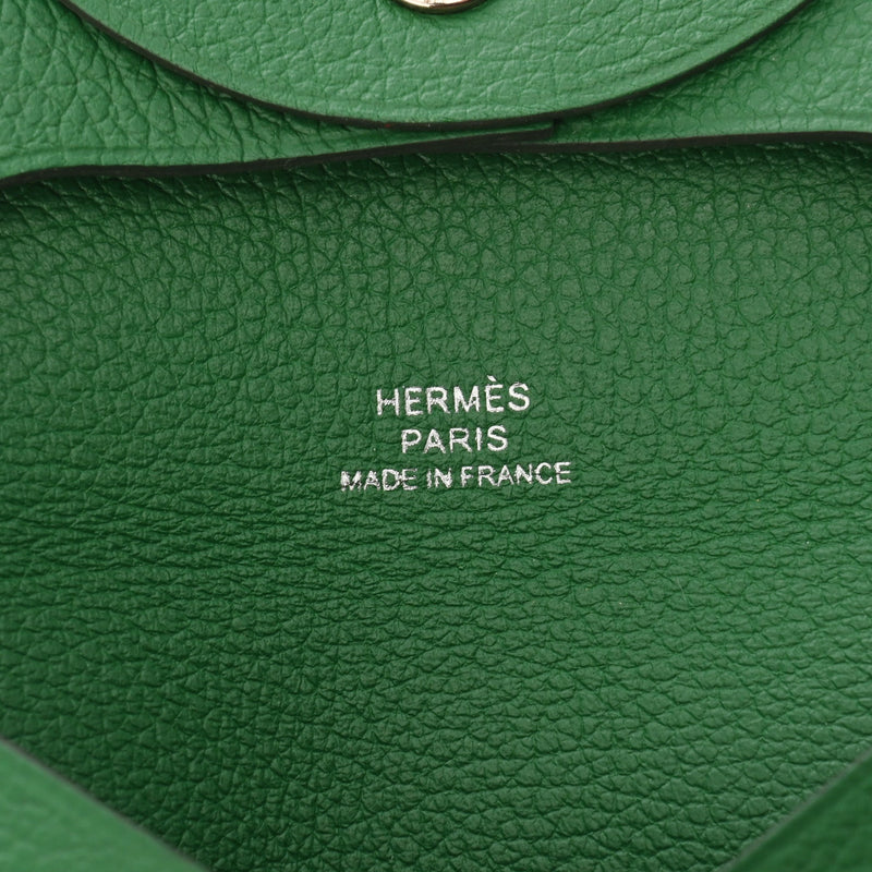 HERMES エルメス バスティア バンブー D刻印(2019年頃) ユニセックス エバーカラー コインケース Aランク 中古 銀蔵