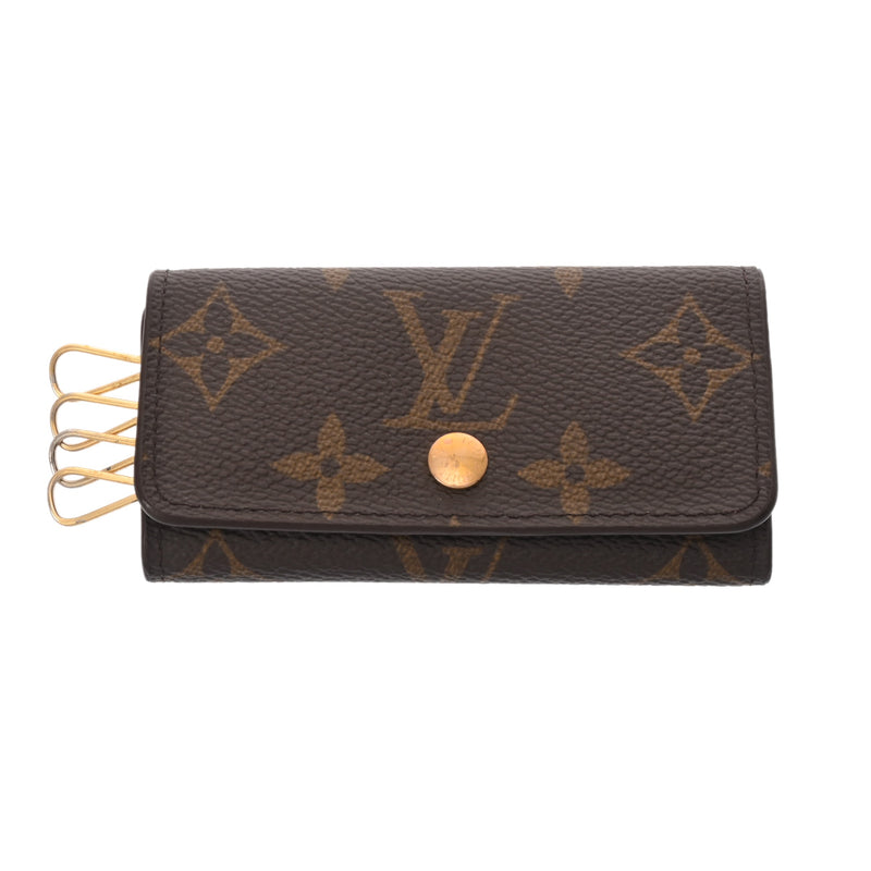 LOUIS VUITTON ルイヴィトン モノグラム ミュルティクレ4 旧型 ブラウン M69517 レディース モノグラムキャンバス キーケース ABランク 中古 銀蔵