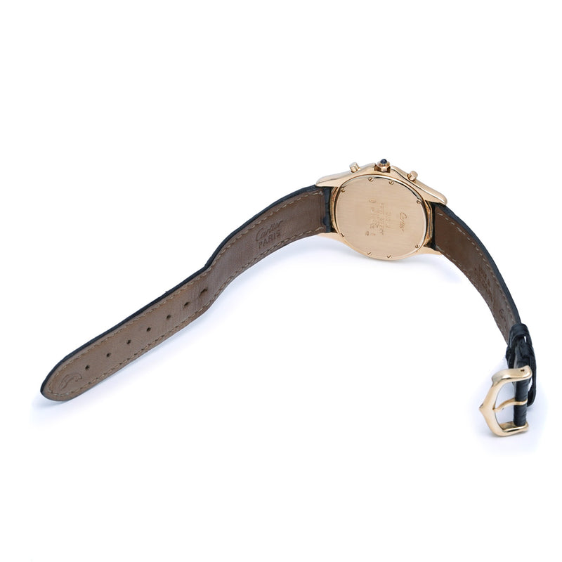 カルティエ クーガー クロノリフレックス 150周年 W35X0856 ホワイト メンズ 腕時計 クォーツ 中古 銀蔵