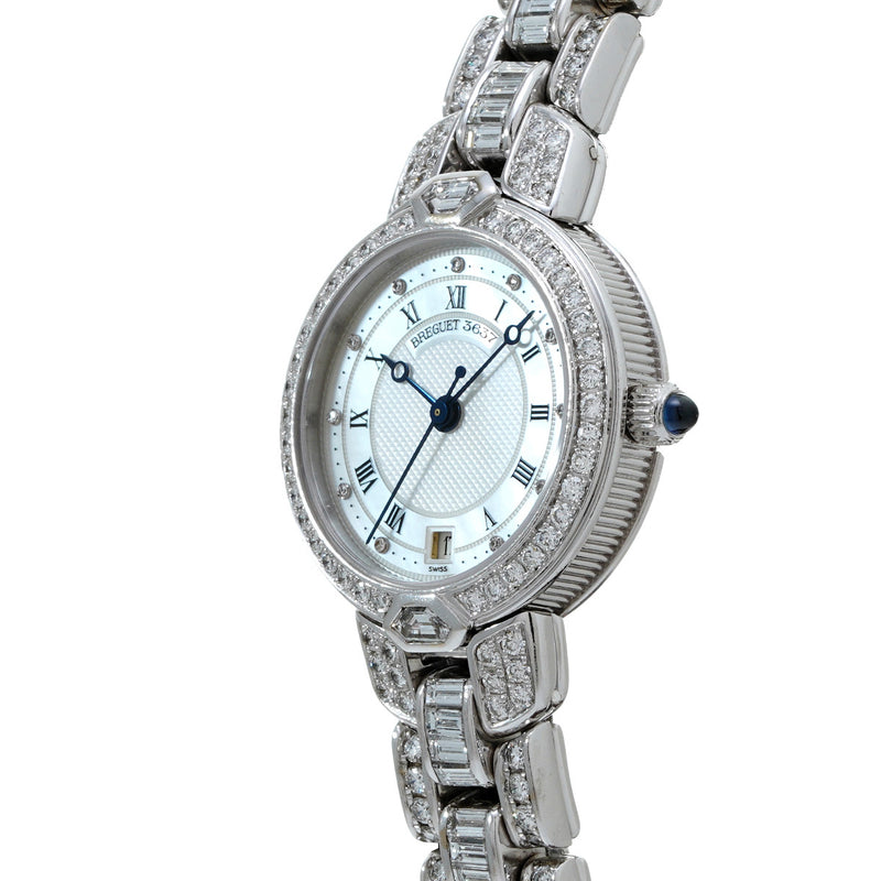 ブレゲ 8421 ブレスバゲットダイヤ シェル メンズ 腕時計 自動巻き 中古 銀蔵