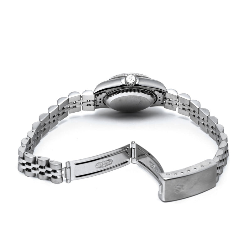 ロレックス デイトジャスト 10Pダイヤ 79174G Y番(2002年頃製造) シルバーコンピュータ/ダイヤモンド レディース 腕時計 自動巻き 中古 銀蔵