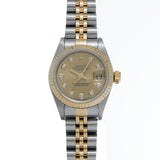 ロレックス デイトジャスト 10Pダイヤ 69173G W番(1995年頃製造) シャンパン/ダイヤモンド レディース 腕時計 自動巻き 中古 銀蔵
