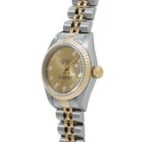 ロレックス デイトジャスト 10Pダイヤ 69173G W番(1995年頃製造) シャンパン/ダイヤモンド レディース 腕時計 自動巻き 中古 銀蔵