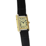 カルティエ マストタンク SM W1003153 アイボリー レディース 腕時計 クォーツ 中古 銀蔵