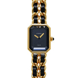 シャネル プルミエール Mサイズ H0001 ブラック レディース 腕時計 クォーツ 中古 銀蔵