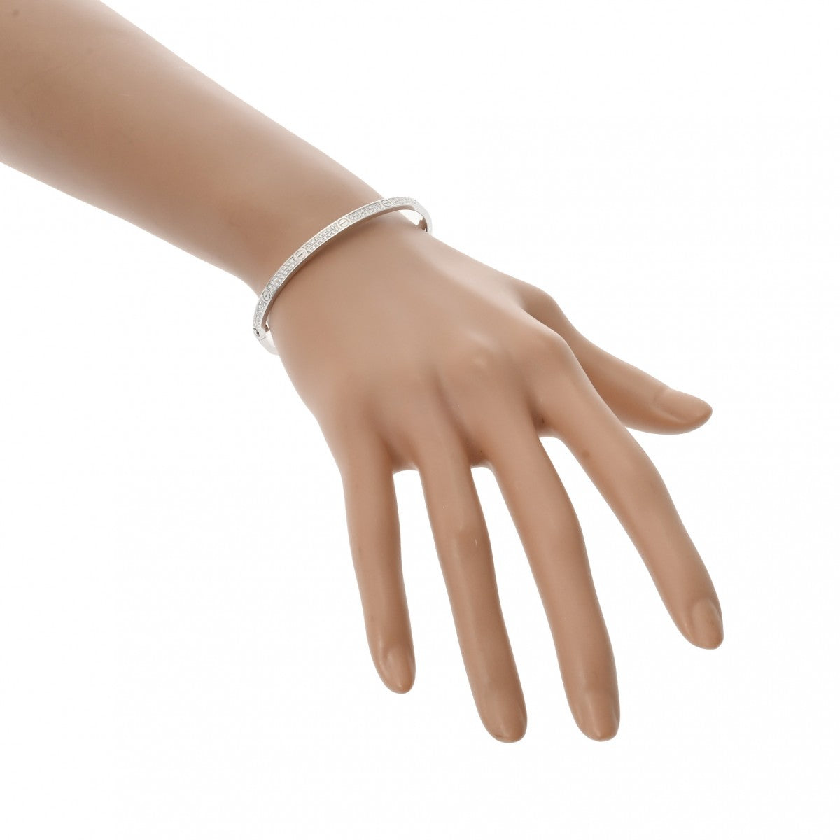 カルティエ ラブブレスレット SM #17 パヴェダイヤ レディース