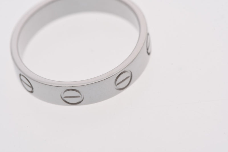 CARTIER カルティエ ミニラブリング #48 8号 レディース K18ホワイトゴールド WG リング・指輪 Aランク 中古 銀蔵