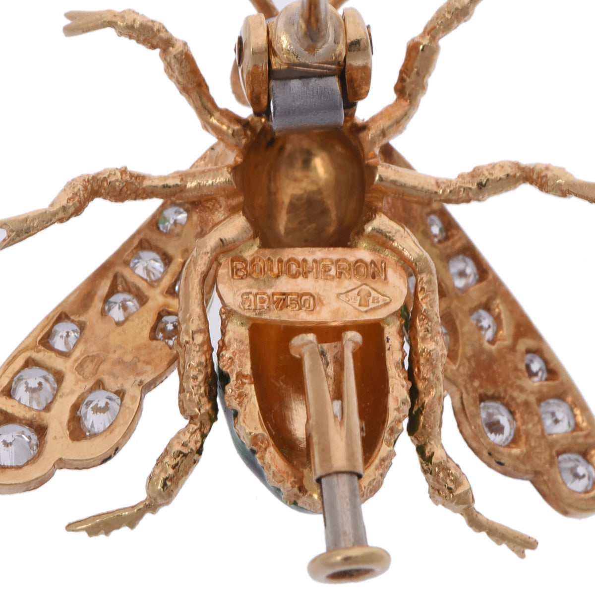 ブシュロン 蠅モチーフ ユニセックス K18イエローゴールド