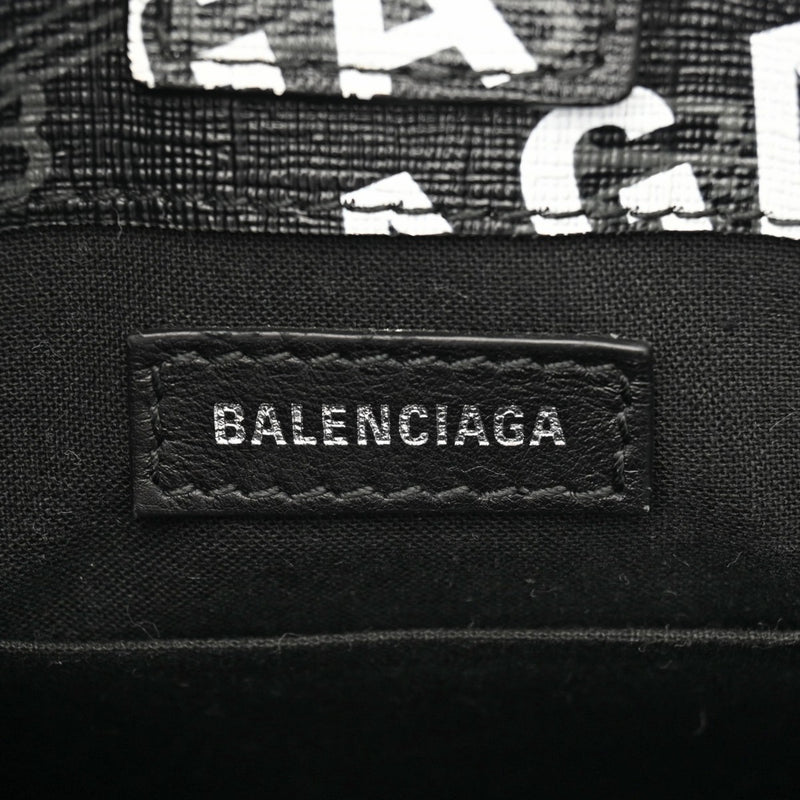 BALENCIAGA バレンシアガ ラージショッピングバッグ 2WAY ブラック レディース PVC レザー ハンドバッグ ABランク 中古 銀蔵