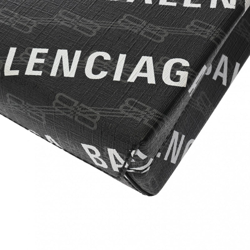 BALENCIAGA バレンシアガ ラージショッピングバッグ 2WAY ブラック レディース PVC レザー ハンドバッグ ABランク 中古 銀蔵